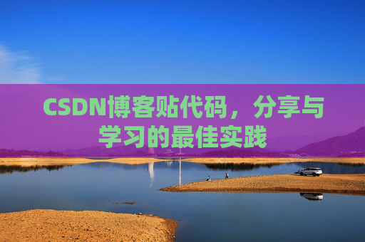 CSDN博客贴代码，分享与学习的最佳实践